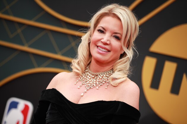 SANTA MONICA, CALIFORNIA - JUNE 24: Jeanie Buss attends the 2019 NBA Awards at Barker Hangar on June 24, 2019 in Santa Monica, California. (Photo by Rich Fury/Getty Images)