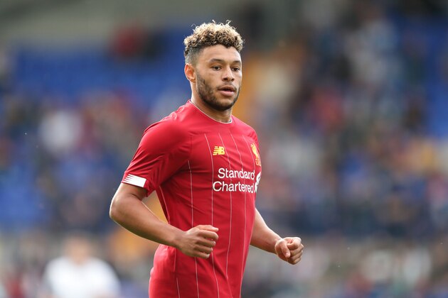 BIRKENHEAD, ENGLAND - JULY 11: Alex Oxlade-Chamberlain of Liverpool during the Pre-Season Friendly match between Tranmere Rovers and Liverpool at Prenton Park on July 11, 2019 in Birkenhead, England. (Photo by James Williamson - AMA/Getty Images)
