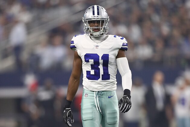 ARLINGTON, TX - OCTOBER 14:  Byron Jones #31 of the Dallas Cowboys at AT&T Stadium on October 14, 2018 in Arlington, Texas.  (Photo by Ronald Martinez/Getty Images)