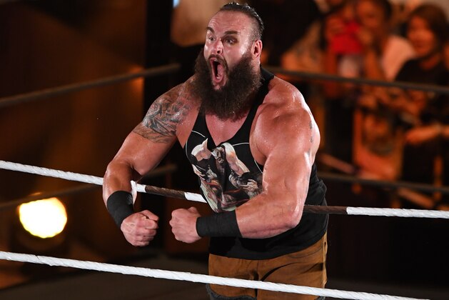 TOKYO,JAPAN - JUNE 28: Braun Strowman enters the ring during the WWE Live Tokyo at Ryogoku Kokugikan on June 28, 2019 in Tokyo, Japan. (Photo by Etsuo Hara/Getty Images)