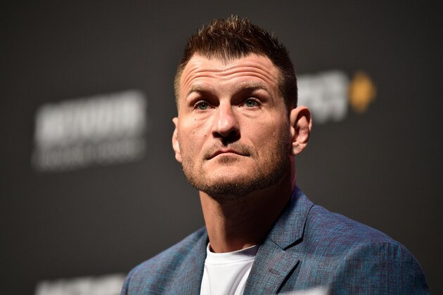 LAS VEGAS, NEVADA - JULY 05:  Stipe Miocic looks on during the UFC seasonal press conference at T-Mobile Arena on July 5, 2019 in Las Vegas, Nevada. (Photo by Chris Unger/Zuffa LLC/Zuffa LLC via Getty Images)
