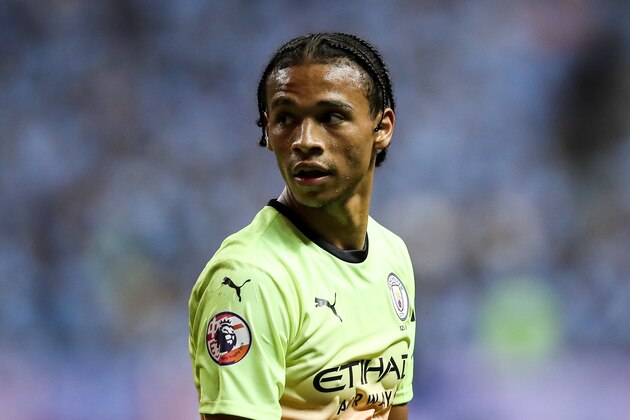 SHANGHAI, CHINA - JULY 20: #19 Leroy Sane of Manchester City in action during the 2019 Premier League Asia Trophy Final at Shanghai Hongkou Stadium on July 20, 2019 in Shanghai, China. (Photo by Zhizhao Wu/Getty Images)