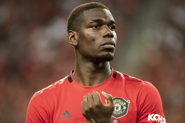 SINGAPORE,SINGAPORE - July 20: Paul Pogba of Manchester United during the 2019 International Champions Cup match between Manchester United and FC Internazionale at the Singapore National Stadium on July 20, 2019 in Singapore. (Photo by PictoBank/Getty Images)