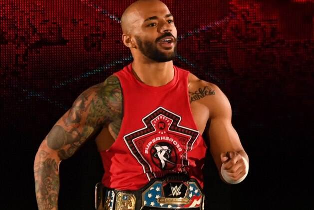 TOKYO,JAPAN - JUNE 28: Ricochet enters the ring during the WWE Live Tokyo at Ryogoku Kokugikan on June 28, 2019 in Tokyo, Japan. (Photo by Etsuo Hara/Getty Images)