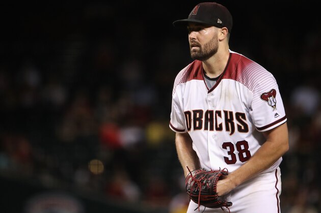 PHOENIX, ARIZONA - JULY 22:  Starting pitcher Robbie Ray #38 of the Arizona Diamondbacks pitches against the Baltimore Orioles during sixth inning of the MLB game at Chase Field on July 22, 2019 in Phoenix, Arizona. (Photo by Christian Petersen/Getty Images)