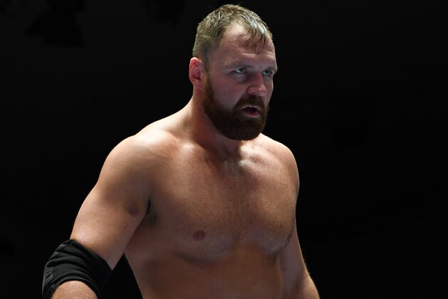 TOKYO, JAPAN - JULY 19:   Jon Moxley enters the ring during the New Japan Pro-Wrestling G1 Climax 29 at Korakuen Hall on July 19, 2019 in Tokyo, Japan. (Photo by Etsuo Hara/Getty Images)