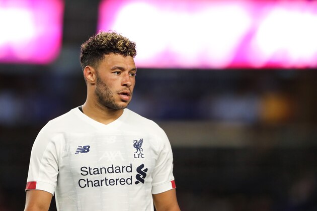 NEW YORK, NY - JULY 24: Alex Oxlade-Chamberlain of Liverpool during the Pre-Season Friendly match between Sporting CP and Liverpool at Yankee Stadium on July 24, 2019 in New York City. (Photo by Matthew Ashton - AMA/Getty Images)