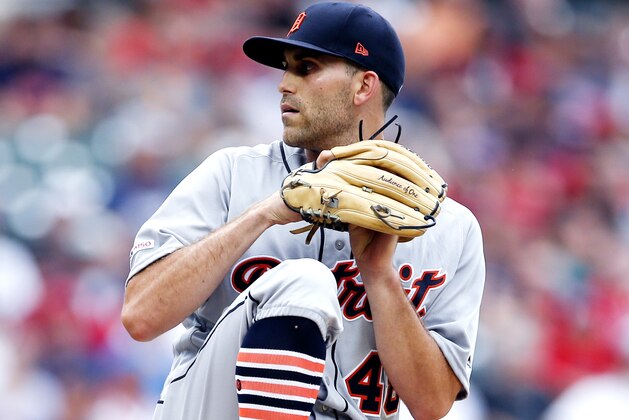 CLEVELAND, OH - JULY 18: Starting pitcher Matthew Boyd #48 of the Detroit Tigers pitches against the Cleveland Indians during the first inning at Progressive Field on July 18, 2019 in Cleveland, Ohio. (Photo by Ron Schwane/Getty Images)