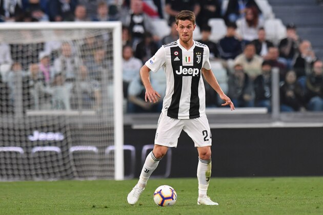 TURIN, ITALY - MARCH 30: Daniele Rugani of Juventus in action during the Serie A match between Juventus and Empoli at Allianz Stadium on March 30, 2019 in Turin, Italy. (Photo by Tullio M. Puglia/Getty Images)