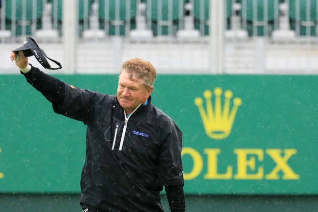 LYTHAM ST ANNES, ENGLAND - JULY 27: Paul Broadhurst of England in action during the third round of the Senior Open presented by Rolex played at Royal Lytham & St. Annes on July 27, 2019 in Lytham St Annes, England. (Photo by Phil Inglis/Getty Images)
