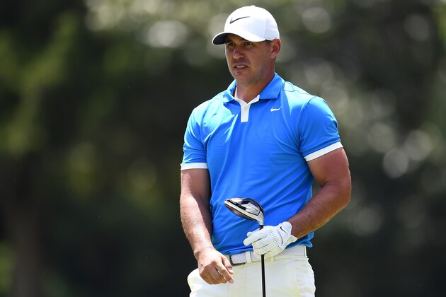 MEMPHIS, TENNESSEE - JULY 28: Brooks Koepka watches his tee shot on the seventh hole during the final round of the World Golf Championship-FedEx St Jude Invitational at TPC Southwind on July 28, 2019 in Memphis, Tennessee. (Photo by Stacy Revere/Getty Images)