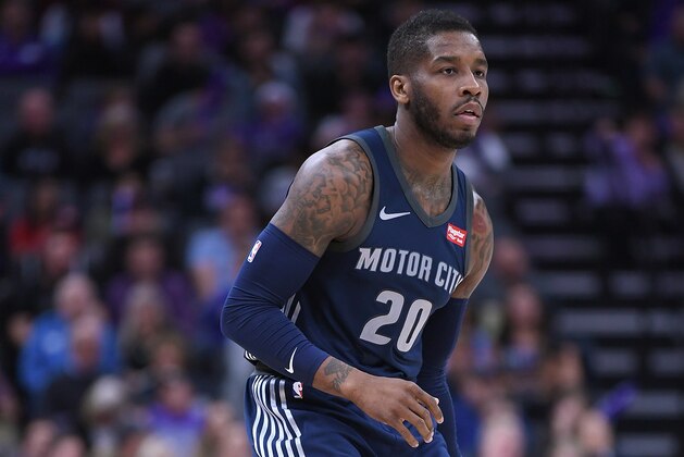 SACRAMENTO, CA - MARCH 19: Dwight Buycks #20 of the Detroit Pistons dribbles the ball against the Sacramento Kings during an NBA basketball game at Golden 1 Center on March 19, 2018 in Sacramento, California. NOTE TO USER: User expressly acknowledges and agrees that, by downloading and or using this photograph, User is consenting to the terms and conditions of the Getty Images License Agreement. (Photo by Thearon W. Henderson/Getty Images) SACRAMENTO, CA - MARCH 19: Dwight Buycks #20 of the Detroit Pistons dribbles the ball against the Sacramento Kings during an NBA basketball game at Golden 1 Center on March 19, 2018 in Sacramento, California. NOTE TO USER: User expressly acknowledges and agrees that, by downloading and or using this photograph, User is consenting to the terms and conditions of the Getty Images License Agreement. (Photo by Thearon W. Henderson/Getty Images)