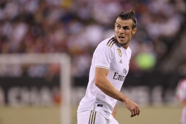 EAST RUTHERFORD, NJ - JULY 26: Gareth Bale of Real Madrid during the 2019 International Champions Cup match between Real Madrid and Atletico de Madrid at MetLife Stadium on July 26, 2019 in East Rutherford, New Jersey. (Photo by Matthew Ashton - AMA/Getty Images)