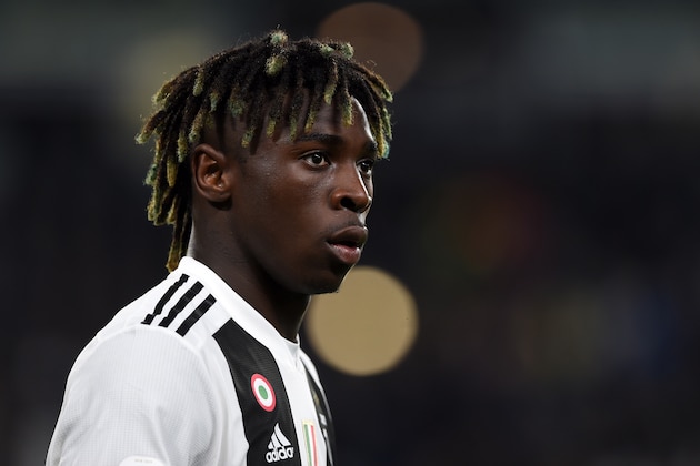 TURIN, ITALY - MAY 03: Moise Kean of Juventus during the Serie A match between Juventus and Torino FC at Allianz Stadium on May 3, 2019 in Turin, Italy. (Photo by Chris Ricco/Getty Images)