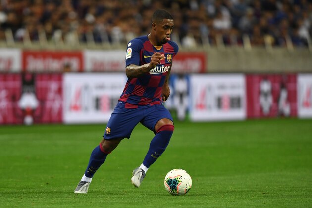 SAITAMA, JAPAN - JULY 23: Malcom of Barcelona in action during the preseason friendly match between Barcelona and Chelsea at the Saitama Stadium on July 23, 2019 in Saitama, Japan. (Photo by Masashi Hara/Getty Images)