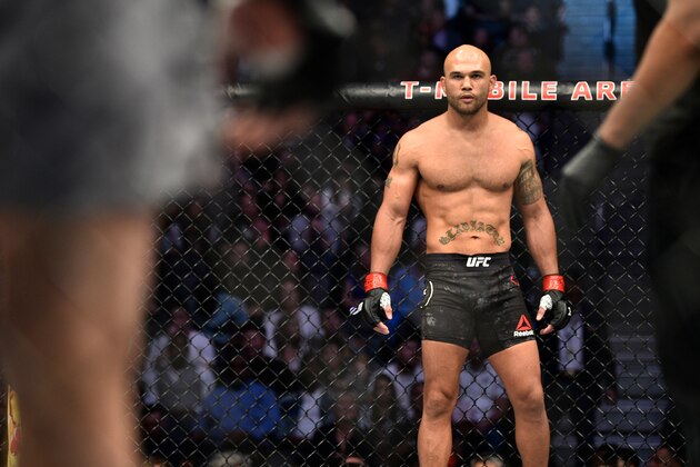 LAS VEGAS, NEVADA - MARCH 02: Robbie Lawler stands in his corner prior to his welterweight bout against Ben Askren during the UFC 235 event at T-Mobile Arena on March 2, 2019 in Las Vegas, Nevada. (Photo by Chris Unger/Zuffa LLC/Zuffa LLC via Getty Images)