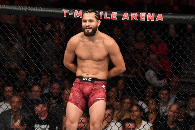 LAS VEGAS, NV - JULY 06: Jorge Masvidal rests against the cage following his welterweight fight during the UFC 239 event at T-Mobile Arena on July 6, 2019 in Las Vegas, Nevada.  (Photo by Josh Hedges/Zuffa LLC/Zuffa LLC)