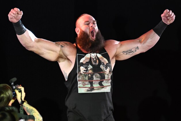 TOKYO,JAPAN - JUNE 29: Braun Strowman enters the ring during the WWE Live Tokyo at Ryogoku Kokugikan on June 29, 2019 in Tokyo, Japan. (Photo by Etsuo Hara/Getty Images)
