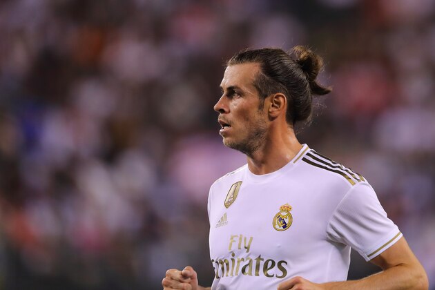 EAST RUTHERFORD, NJ - JULY 26: Gareth Bale of Real Madrid during the 2019 International Champions Cup match between Real Madrid and Atletico de Madrid at MetLife Stadium on July 26, 2019 in East Rutherford, New Jersey. (Photo by Matthew Ashton - AMA/Getty Images) EAST RUTHERFORD, NJ - JULY 26: Gareth Bale of Real Madrid during the 2019 International Champions Cup match between Real Madrid and Atletico de Madrid at MetLife Stadium on July 26, 2019 in East Rutherford, New Jersey. (Photo by Matthew Ashton - AMA/Getty Images)