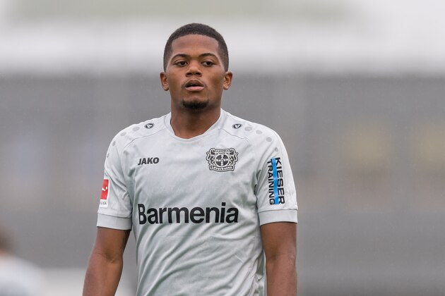 LEVERKUSEN, GERMANY - JULY 28: Leon Bailey of Bayer 04 Leverkusen looks on during the pre-season friendly match between Bayer 04 Leverkusen and Heracles Almelo on July 28, 2019 in Leverkusen, Germany. (Photo by TF-Images/Getty Images)
