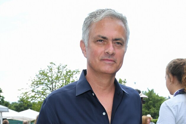 LONDON, ENGLAND - JULY 12: José Mourinho attends day eleven of the Wimbledon Tennis Championships at All England Lawn Tennis and Croquet Club on July 12, 2019 in London, England. (Photo by Karwai Tang/Getty Images)