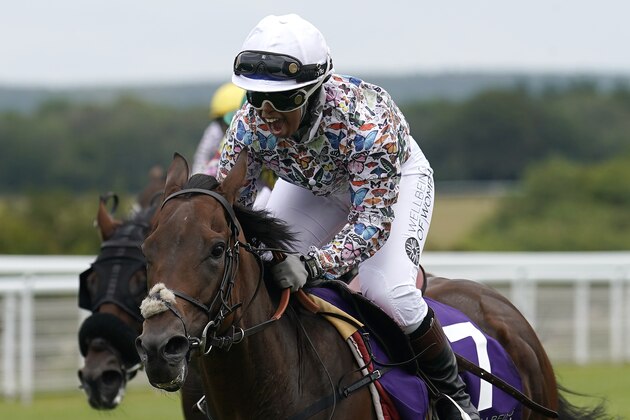 CHICHESTER, ENGLAND - AUGUST 01: Khadijah Mellah riding Haverland win The Magnolia Cup The Goodwood Ladies' Race at Goodwood Racecourse on August 01, 2019 in Chichester, England. (Photo by Alan Crowhurst/Getty Images)