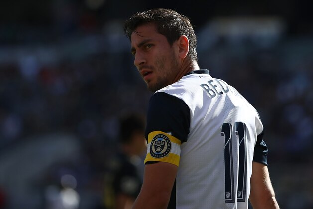 LOS ANGELES, CA - JUNE 30:  Alejandro Bedoya #11 of Philadelphia Union looks on during the MLS match at Banc of California Stadium on June 30, 2018 in Los Angeles, California. Los Angeles FC defeated the Philadelphia Union 4-1.  (Photo by Victor Decolongon/Getty Images)