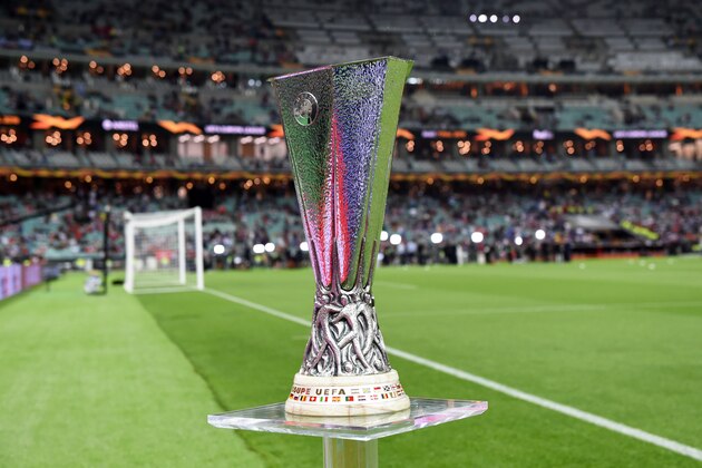 Europa League trophy is seen prior to the UEFA Europa League Final between Chelsea and Arsenal at Baku Olimpiya Stadionu on May 29, 2019 in Baku, Azerbaijan. (Photo by Etsuo Hara/Getty Images)