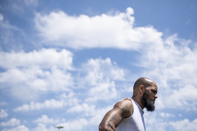 Los Angeles Chargers wide receiver Keenan Allen during an NFL football training camp in Costa Mesa, Calif., Monday, July 29, 2019. (AP Photo/Kyusung Gong)