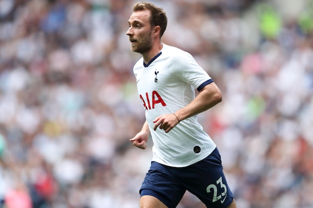 LONDON, ENGLAND - AUGUST 04: Christian Eriksen of Tottenham Hotspur during the 2019 International Champions Cup match between Tottenham Hotspur and FC Internazionale at Tottenham Hotspur Stadium on August 4, 2019 in London, England. (Photo by James Williamson - AMA/Getty Images)
