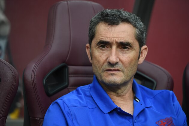 KOBE, JAPAN - JULY 27: Ernesto Valverde, manager of Barcelona during the preseason friendly match between Vissel Kobe and Barcelona at Noevir Stadium Kobe on July 27, 2019 in Kobe, Hyogo, Japan. (Photo by Kaz Photography/Getty Images)