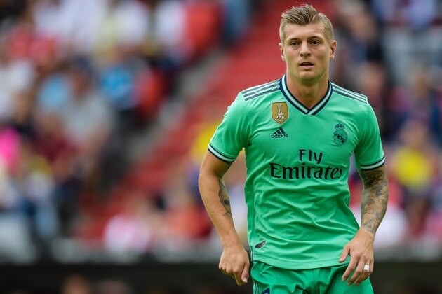 Toni Kroos of Real Madrid CF during the Pre-season Friendly match between Real Madrid and Fenerbahce SK at Allianz Arena on July 31, 2019 in Munich, Germany(Photo by VI Images via Getty Images)