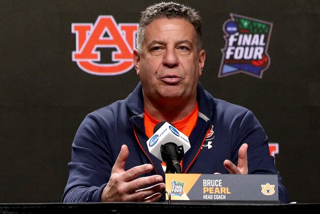 MINNEAPOLIS, MINNESOTA - APRIL 04: Head coach Bruce Pearl of the Auburn Tigers speaks to the media ahead of the Men's Final Four at U.S. Bank Stadium on April 04, 2019 in Minneapolis, Minnesota. (Photo by Maxx Wolfson/Getty Images)