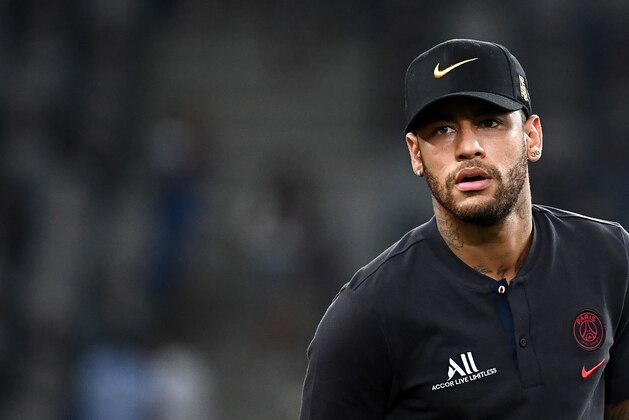 Paris Saint-Germain's Brazilian forward Neymar reacts at the end of the French Trophy of Champions football match between Paris Saint-Germain (PSG) and Rennes (SRFC) at the Shenzhen Universiade stadium in Shenzhen on August 3, 2019. (Photo by FRANCK FIFE / AFP)        (Photo credit should read FRANCK FIFE/AFP/Getty Images)