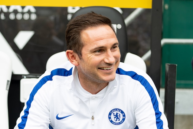 MOENCHENGLADBACH, GERMANY - AUGUST 03: Head coach Frank Lampard of FC Chelsea looks on during the pre-season friendly match between Borussia Moenchengladbach and FC Chelsea at Borussia-Park on August 3, 2019 in Moenchengladbach, Germany. (Photo by TF-Images/Getty Images)