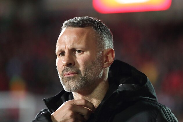 WREXHAM, WALES - MARCH 20: Wales manager \ head coach Ryan Giggs during the International Friendly between Wales and Trinidad and Tobago at Racecourse Ground on March 20, 2019 in Wrexham, Wales. (Photo by James Williamson - AMA/Getty Images)
