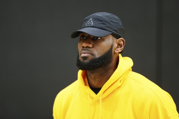 EL SEGUNDO, CA - JULY 13: General Manager Rob Pelinka and Head Coach, Frank Vogel introduce Anthony Davis #3 of the Los Angeles Lakers to the media during a press conference on July 13, 2019 at the UCLA Health Training Center in El Segundo, California. NOTE TO USER: User expressly acknowledges and agrees that, by downloading and/or using this photograph, user is consenting to the terms and conditions of the Getty Images License Agreement. Mandatory Copyright Notice: Copyright 2019 NBAE (Photo by Chris Elise/NBAE via Getty Images)