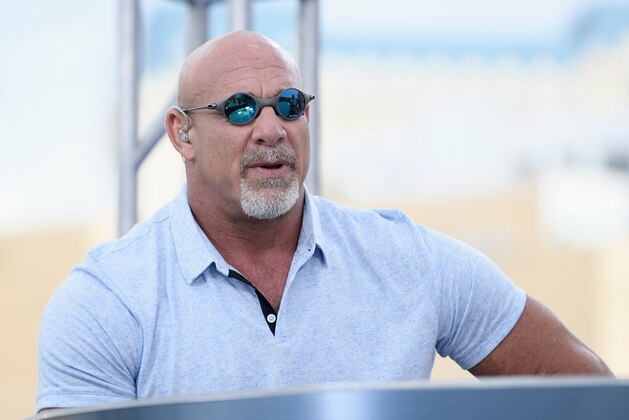 LAS VEGAS, NV - JULY 08:  Bill Goldberg speaks at the roundtable panel during HISTORY's Live Event 'Evel Live' at Omnia Nightclub at Caesars Palace on July 8, 2018 in Las Vegas, Nevada.  (Photo by Bryan Steffy/Getty Images for HISTORY)