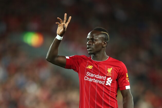 LIVERPOOL, ENGLAND - AUGUST 09: Sadio Mane of Liverpool during the Premier League match between Liverpool FC and Norwich City at Anfield on August 9, 2019 in Liverpool, United Kingdom. (Photo by Robbie Jay Barratt - AMA/Getty Images)