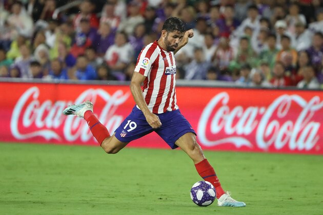 ORLANDO, FLORIDA - JULY 31: Diego Costa #19 of Atletico de Madrid controls the ball during the 2019 MLS All-Star Game at Exploria Stadium on July 31, 2019 in Orlando, Florida. (Photo by Sam Greenwood/Getty Images)