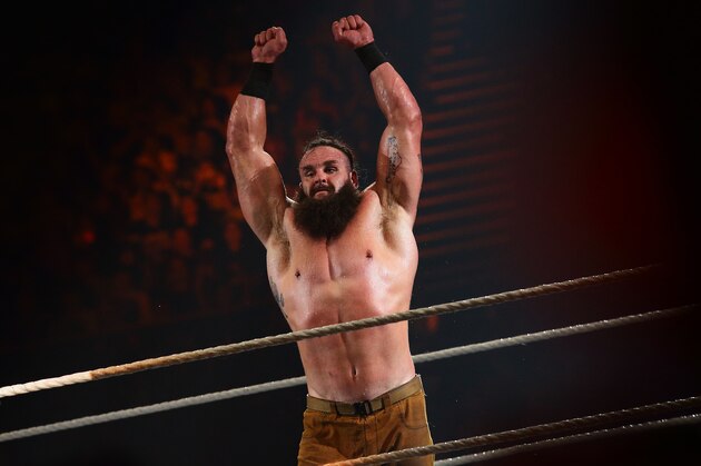 SINGAPORE - JUNE 27:  Braun Strowman reacts after defeating Cesaro during the WWE Live Singapore at the Singapore Indoor Stadium on June 27, 2019 in Singapore.  (Photo by Suhaimi Abdullah/Getty Images for Singapore Sports Hub)