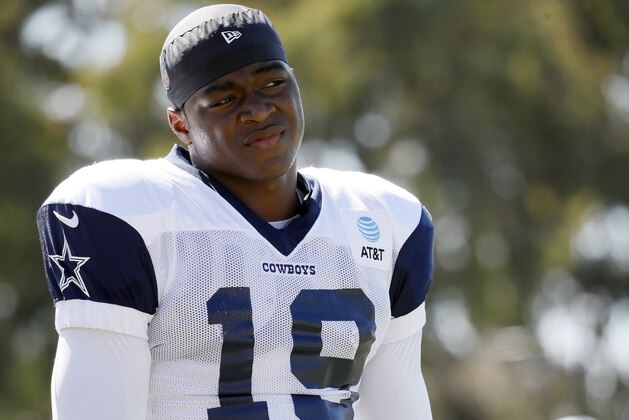 OXNARD, CALIFORNIA - AUGUST 2: Amari Cooper #19 of the Dallas Cowboys is seen at training camp on August 2, 2019 in Oxnard, California. (Photo by Josh Lefkowitz/Getty Images)