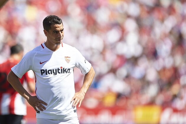 SEVILLE, SPAIN - MAY 18: Wissam Ben Yedder of Sevilla FC reacts during the La Liga match between Sevilla FC and Athletic Club at Estadio Ramon Sanchez Pizjuan on May 18, 2019 in Seville, Spain. (Photo by Aitor Alcalde Colomer/Getty Images)