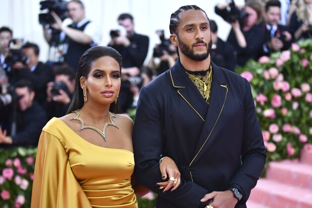 Nessa, left, and Colin Kaepernick attend The Metropolitan Museum of Art's Costume Institute benefit gala celebrating the opening of the