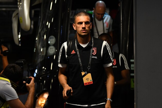 SINGAPORE, SINGAPORE - JULY 21: Merih Demiral of Juventus is seen on arrival at the stadium prior to the International Champions Cup match between Juventus and Tottenham Hotspur at the Singapore National Stadium on July 21, 2019 in Singapore. (Photo by Thananuwat Srirasant/Getty Images)