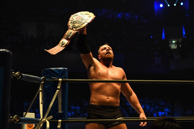 TOKYO, JAPAN – AUGUST 12:Jon Moxley lifts the belt during the New Japan Pro-Wrestling G1 Climax 29 at Nippon Budokan on August 12, 2019 in Tokyo, Japan.(Photo by Etsuo Hara/Getty Images) TOKYO, JAPAN – AUGUST 12:Jon Moxley lifts the belt during the New Japan Pro-Wrestling G1 Climax 29 at Nippon Budokan on August 12, 2019 in Tokyo, Japan.(Photo by Etsuo Hara/Getty Images)