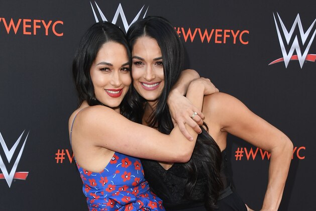 NORTH HOLLYWOOD, CA - JUNE 06:  Brie Bella and Nikki Bella attend WWE's First-Ever Emmy