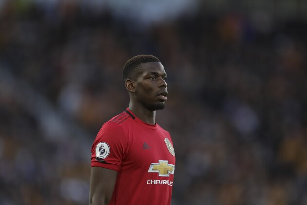 WOLVERHAMPTON, ENGLAND - AUGUST 19: Paul Pogba of Manchester United during the Premier League match between Wolverhampton Wanderers and Manchester United at Molineux on August 19, 2019 in Wolverhampton, United Kingdom. (Photo by James Baylis - AMA/Getty Images)