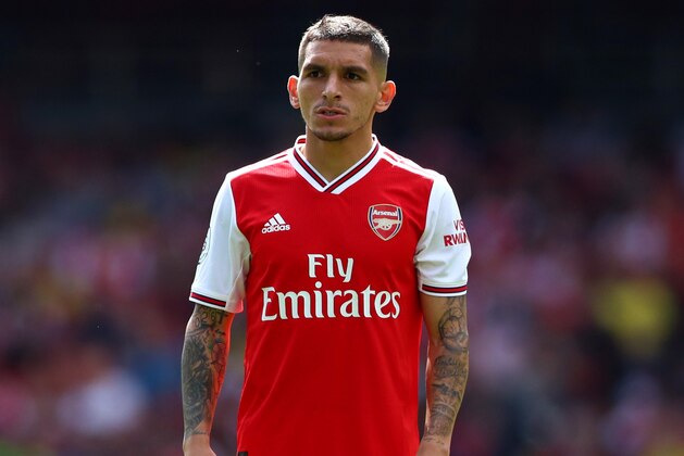 LONDON, ENGLAND - AUGUST 17:  Lucas Torreira of Arsenal during the Premier League match between Arsenal FC and Burnley FC at Emirates Stadium on August 17, 2019 in London, United Kingdom. (Photo by Chloe Knott - Danehouse/Getty Images)