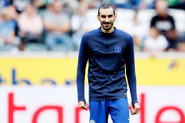 MONCHENGLADBACH, GERMANY - AUGUST 3: Davide Zappacosta of Chelsea FC  during the Club Friendly   match between Borussia Monchengladbach v Chelsea at the Borussia Park on August 3, 2019 in Monchengladbach Germany (Photo by Laurens Lindhout/Soccrates/Getty Images)